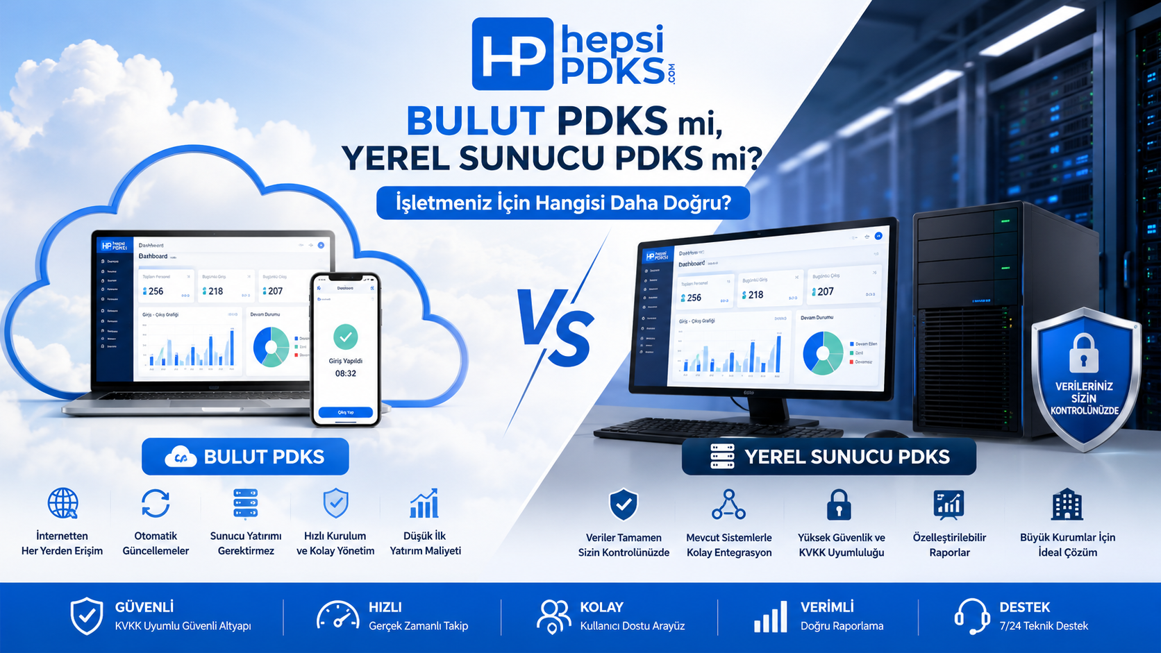 Bulut PDKS mi, Yerel Sunucu PDKS mi? İşletmeniz İçin Hangisi Daha Doğru?