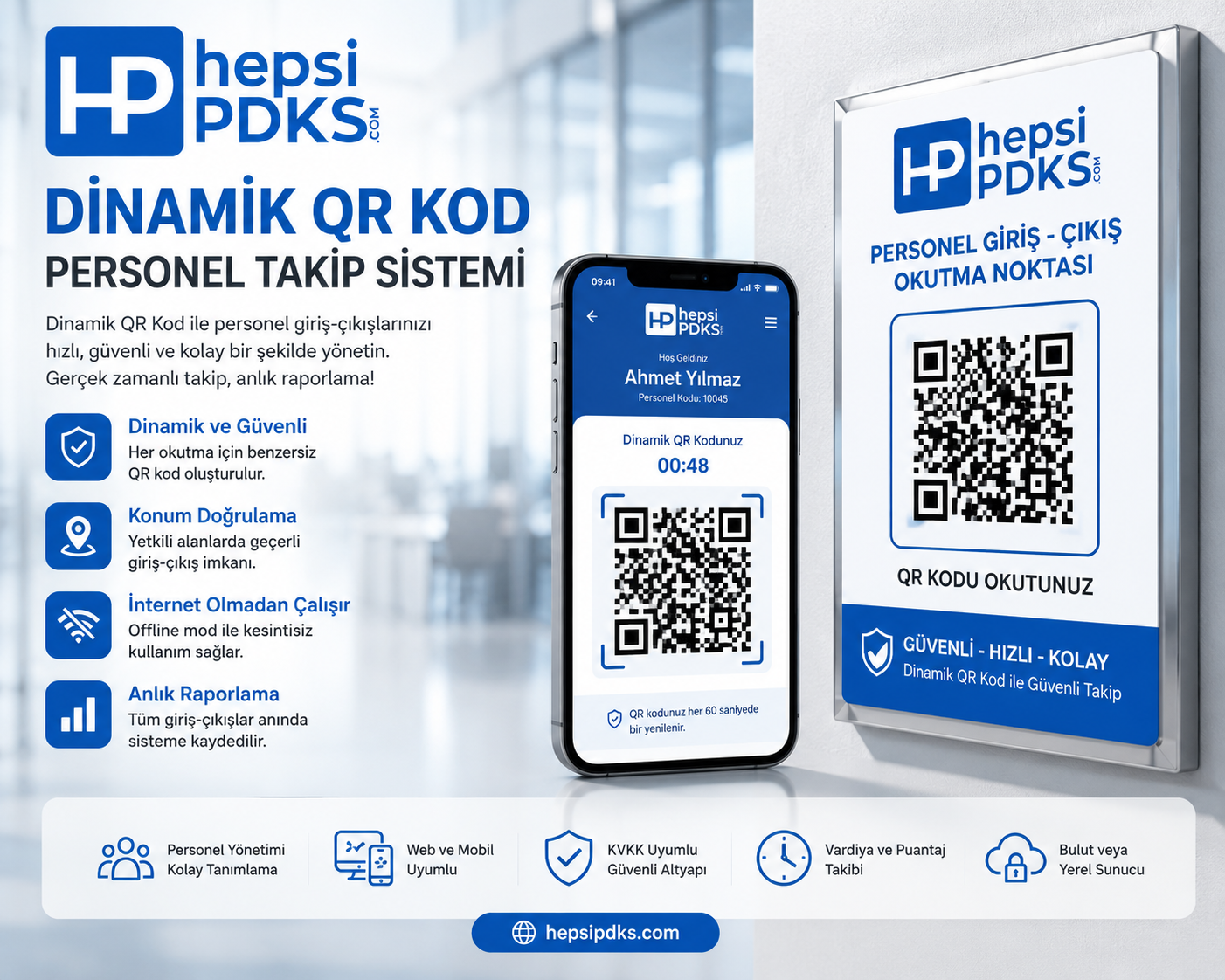 Dinamik QR Kod Personel Takip Sistemi